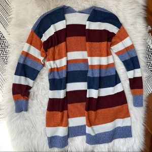 Beautiful striped open sweater